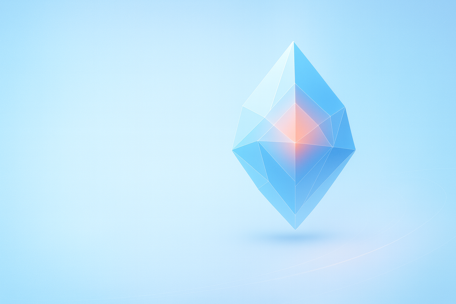 Abstract representation of digital assets and blockchain technology